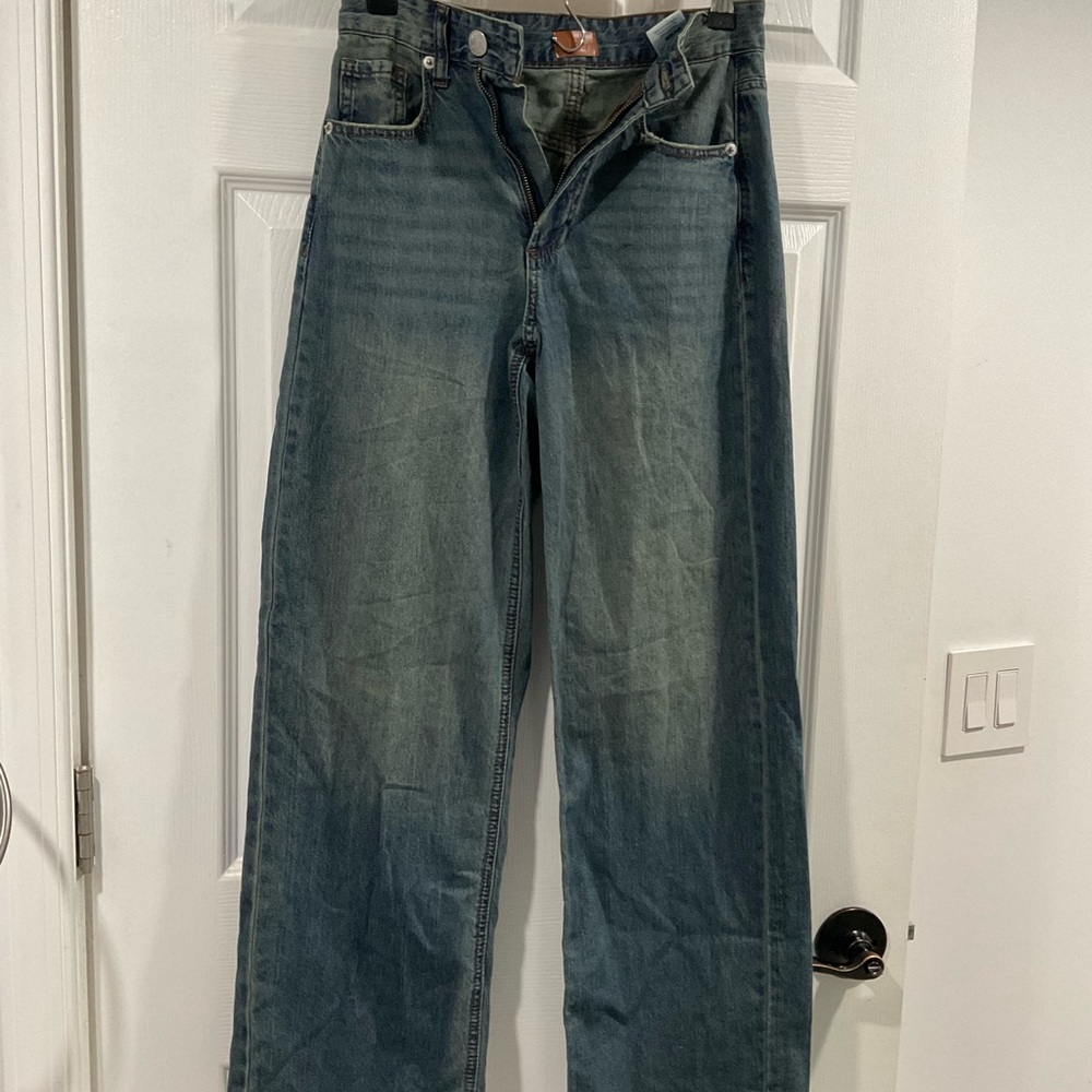 Acid Wash Blue Jeans